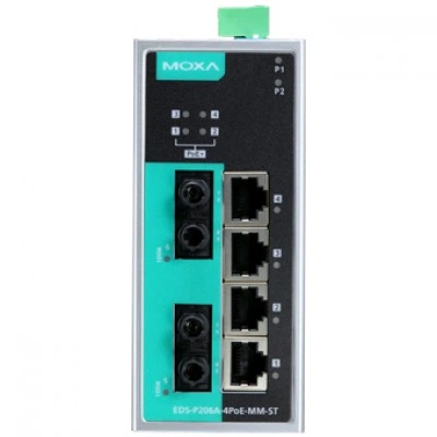 Коммутатор EDS-P206A-4PoE-MM-ST-T Коммутатор EDS-P206A-4PoE-MM-ST-T